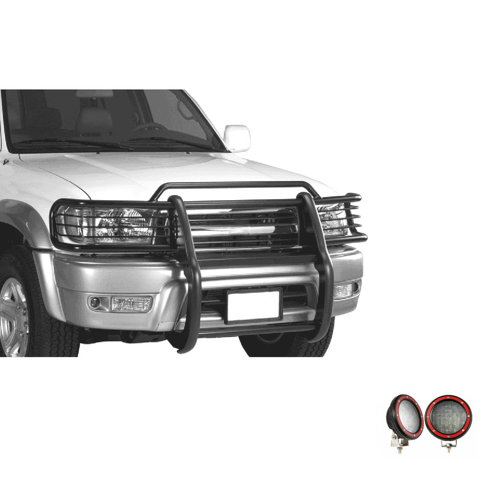 Black Horse Off Road 17TN23MA-PLFR Grille Guard Kit for Select Toyota 4Runner