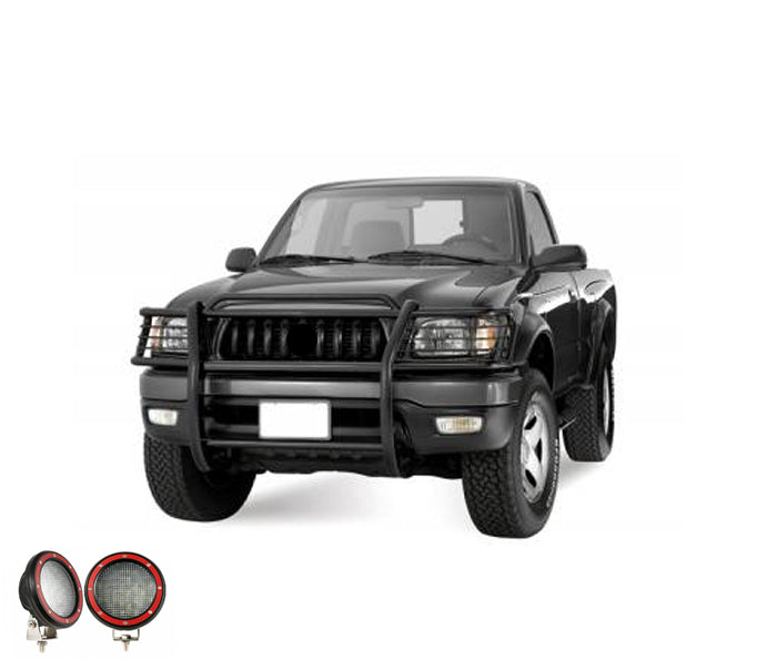 Black Horse Off Road 17TO23MA-PLFR Grille Guard Kit for Select Toyota Tacoma