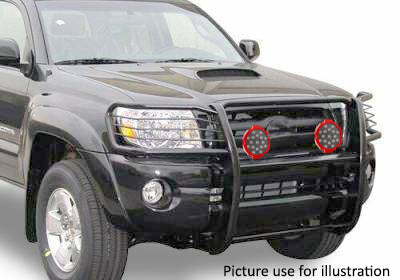 Black Horse Off Road 17TO23MA-PLR Grille Guard Kit for Select Toyota Tacoma