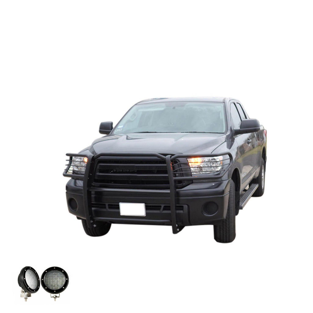 Black Horse Off Road 17TS27MA-PLFB Grille Guard Kit for Select Toyota Tundra