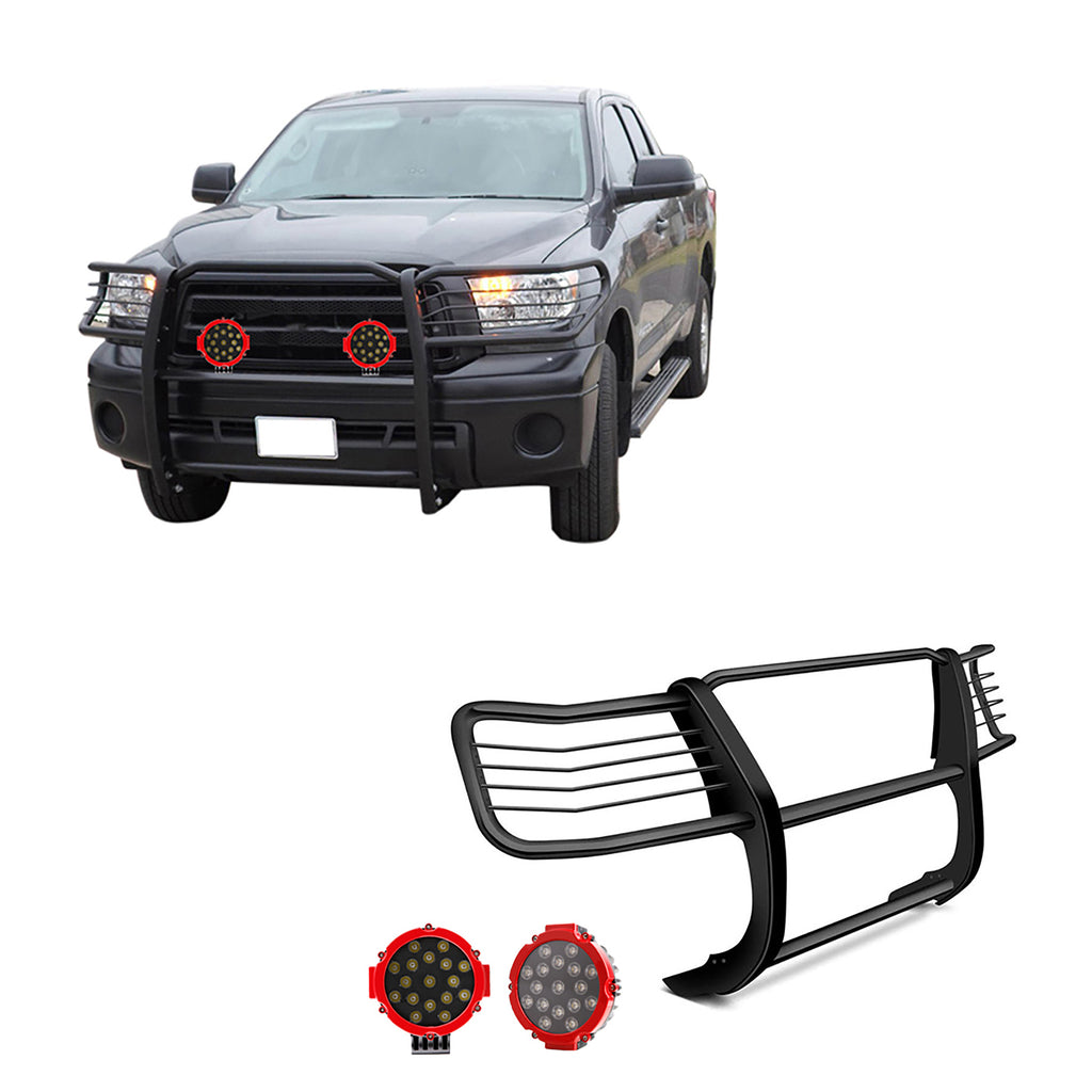 Black Horse Off Road 17TS27MA-PLR Grille Guard Kit for Select Toyota Tundra