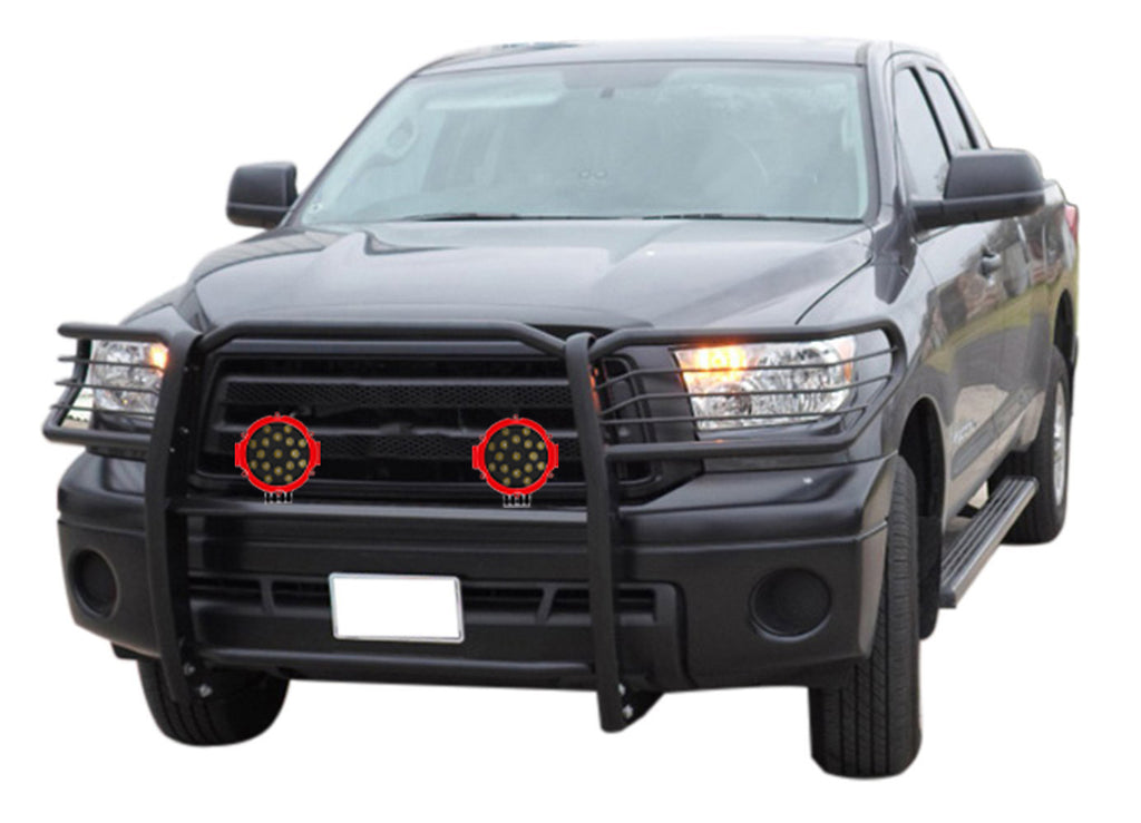 Black Horse Off Road 17TS27MA-PLR Grille Guard Kit for Select Toyota Tundra