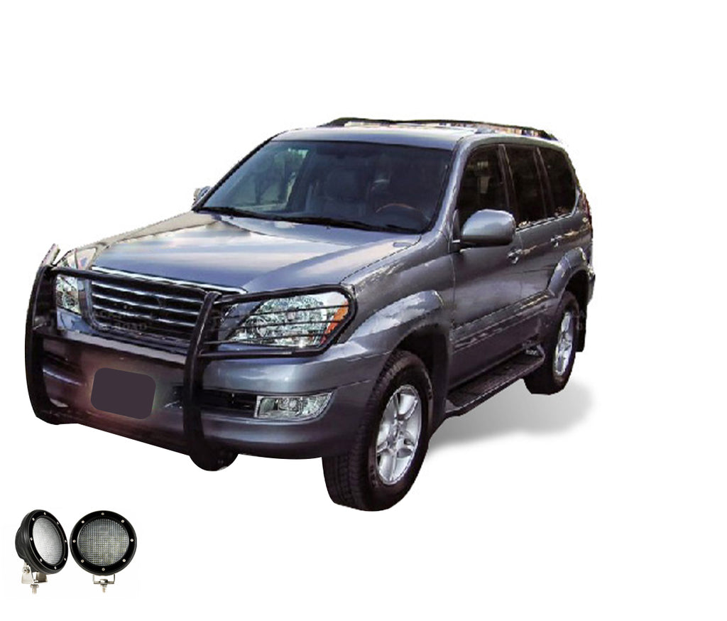 Black Horse Off Road 17TU26MA-PLFB Grille Guard Kit for Select Lexus GX470, Toyota 4Runner