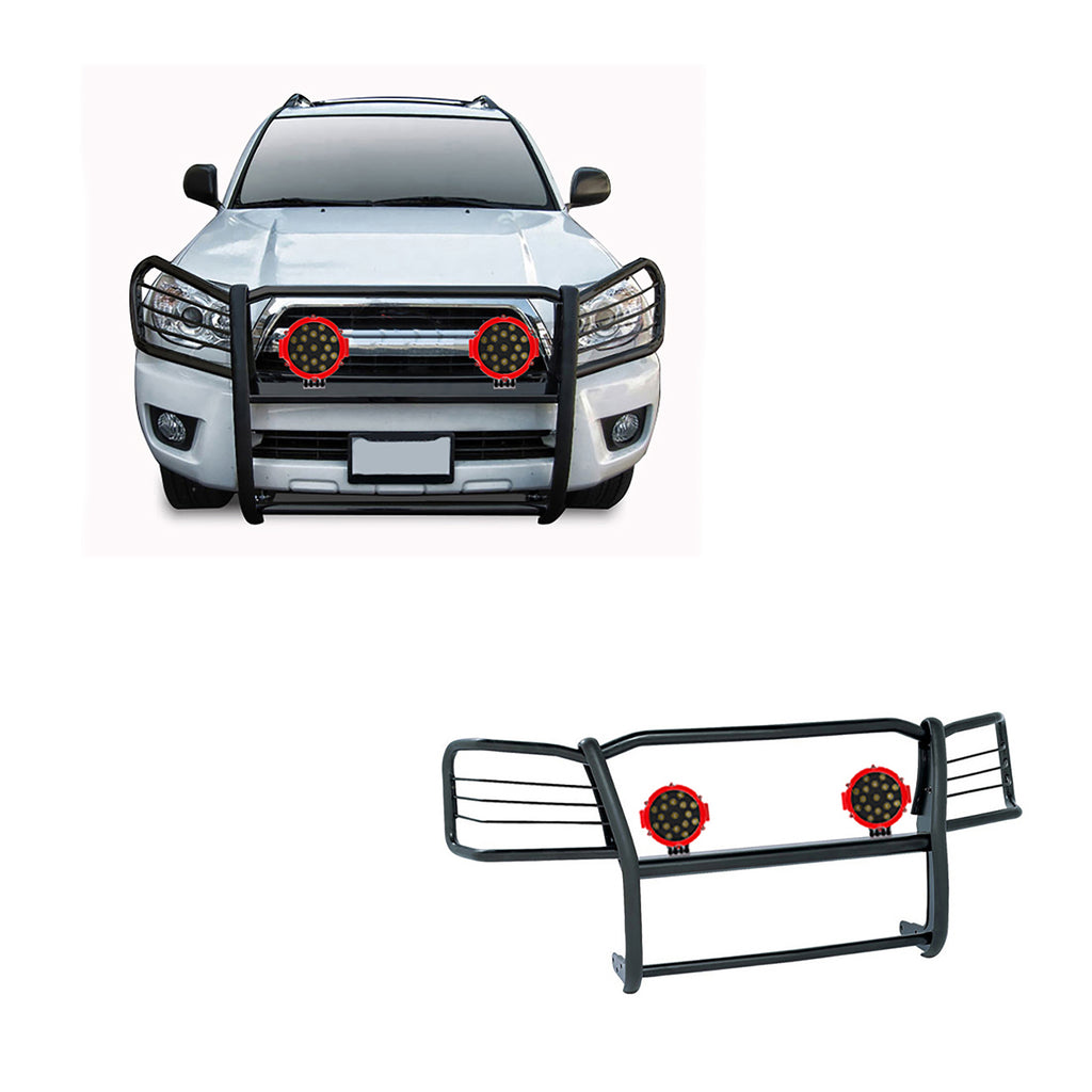 Black Horse Off Road 17TU26MA-PLR Grille Guard Kit for Select Lexus GX470, Toyota 4Runner