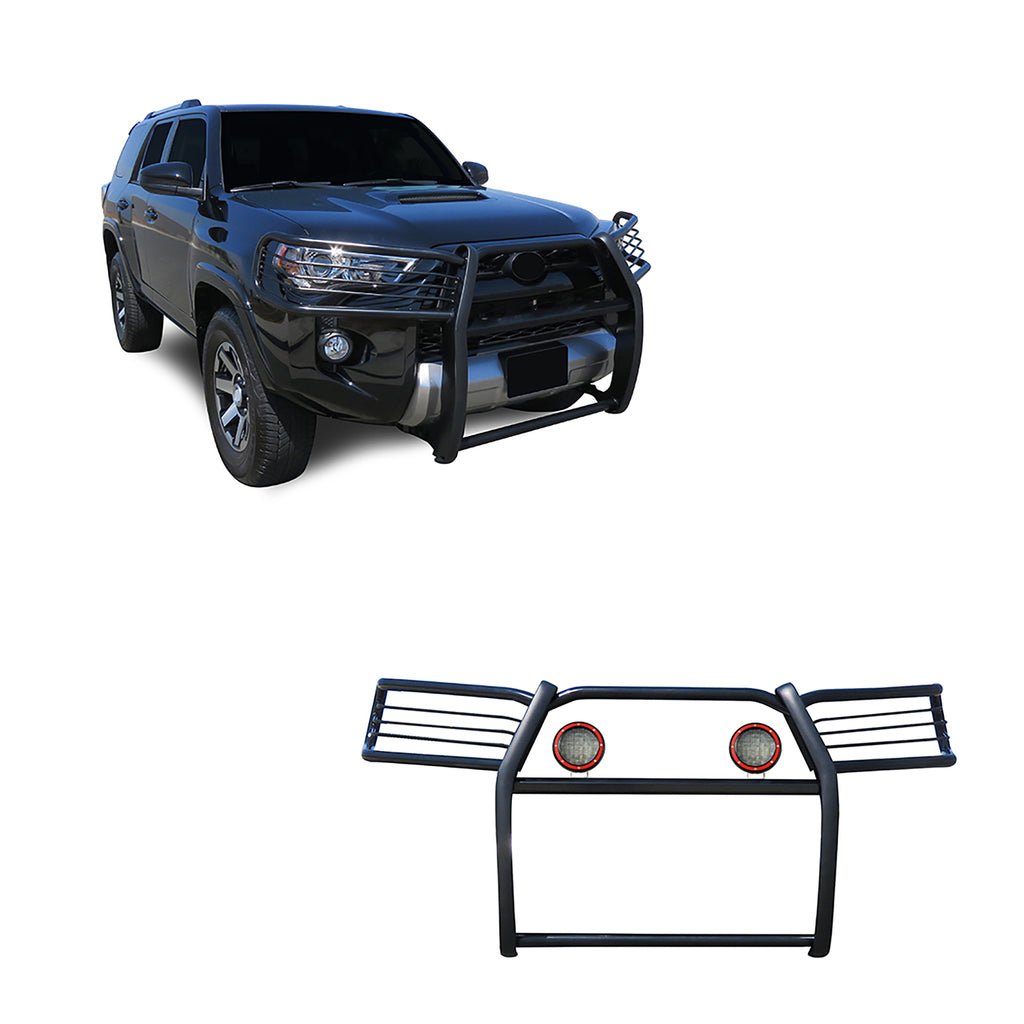 Black Horse Off Road 17TU31MA-PLFR Grille Guard Kit for Select Toyota 4Runner