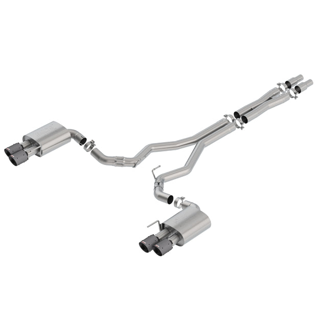 18-19-Ford-Mustang-Gt-5.0L-Coupe-WO-Valves-Atak-3In-Cat-Back-Exhaust-Blk-Carbon-Fiber-Tips