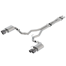 Load image into Gallery viewer, 18-19-Ford-Mustang-Gt-5.0L-Coupe-WO-Valves-Atak-3In-Cat-Back-Exhaust-Blk-Carbon-Fiber-Tips