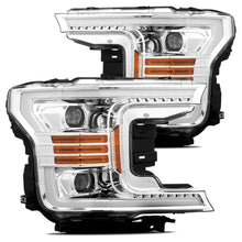 Load image into Gallery viewer, 18-20-Ford-F-150-Luxx-Led-Proj-Headlights-Plank-Style-Chrome-WActiv-LightDrl