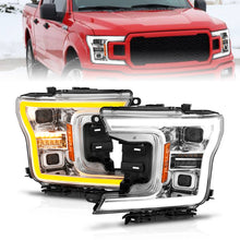 Load image into Gallery viewer, 18-20-Ford-F-150-(WO-Fctry-Led)-Full-Led-Proj-Headlights-WLight-Bar-Swtchbk-Seq.-Chrome-WInt