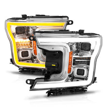 Load image into Gallery viewer, 18-20-Ford-F-150-(WO-Fctry-Led)-Full-Led-Proj-Headlights-WLight-Bar-Swtchbk-Seq.-Chrome-WInt