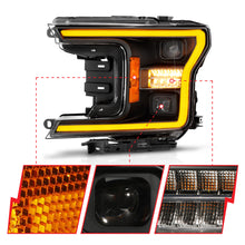 Load image into Gallery viewer, 18-20-Ford-F-150-(WO-Fctry-Led)-Full-Led-Proj-Headlights-WLight-Bar-Swtchbk-Seq.-Black-WInit