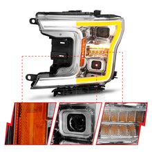 Load image into Gallery viewer, 18-20-Ford-F-150-(WO-Fctry-Led)-Full-Led-Proj-Headlights-WLight-Bar-Swtchbk-Seq.-Chrome-WInt
