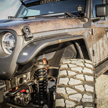 Load image into Gallery viewer, 18-20-Jeep-Wrangler-Jl--20-Gladiator-Tube-Fenders---Front---Textured-Black