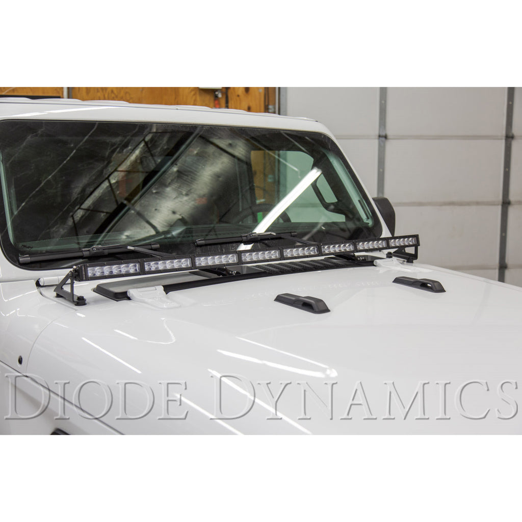 18-21-Jeep-Jl-WranglerGladiator-Ss50-Hood-Led-Light-Bar-Kit---Amber-Driving