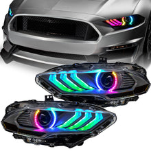 Load image into Gallery viewer, 18-23-Ford-Mustang-Dynamic-Colorshift-Led-Headlights---Black-Series