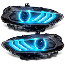 Load image into Gallery viewer, 18-23-Ford-Mustang-Dynamic-Colorshift-Led-Headlights---Black-Series