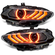 Load image into Gallery viewer, 18-23-Ford-Mustang-Dynamic-Colorshift-Led-Headlights---Black-Series