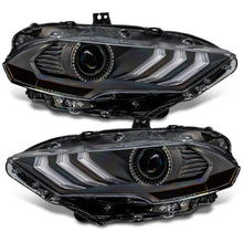 Load image into Gallery viewer, 18-23-Ford-Mustang-Dynamic-Colorshift-Led-Headlights---Black-Series
