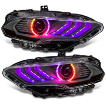 Load image into Gallery viewer, 18-23-Ford-Mustang-Dynamic-Colorshift-Led-Headlights---Black-Series