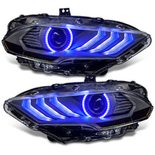 Load image into Gallery viewer, 18-23-Ford-Mustang-Dynamic-Colorshift-Led-Headlights---Black-Series