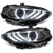 Load image into Gallery viewer, 18-23-Ford-Mustang-Dynamic-Colorshift-Led-Headlights---Black-Series