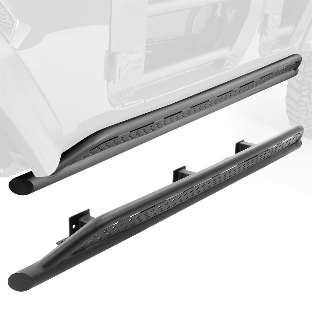 18-23-Toyota-Tacoma-4Door-Frame-Mount-Sliders---Textured-Black