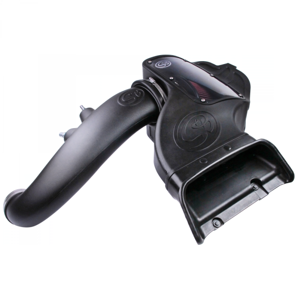 ~(18-Lbs.-26X17x15)~-Cold-Air-Intake-For-15-17-Ford-F150-V8-5.0L-Oiled-Cotton-Cleanable-Red-S-B