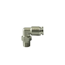Load image into Gallery viewer, 18-Npt-To-90-Degree-14-Pushloc-Stainless-Steel