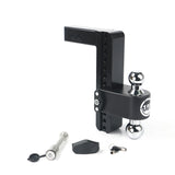 Weigh Safe CTB10-2-KA-CER-BLA Cerakoted 180 Hitch w/ Chrome Tow Balls - 10