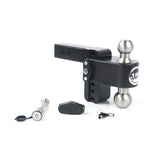 Weigh Safe LTB4-2-KA-CER-BLA Cerakoted 180 Hitch w/ SS Tow Balls 4