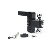 Weigh Safe CTB6-2-KA-CER-BLA Cerakoted 180 Hitch w/ Chrome Tow Balls - 6