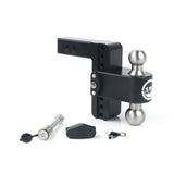Weigh Safe LTB6-2-KA-CER-BLA Cerakoted 180 Hitch w/ SS Tow Balls 6