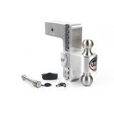 Weigh Safe LTB8-3-KA Adjustable Trailer Hitch w/ SS Tow Balls 8