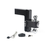 Weigh Safe CTB8-3-KA-CER-BLA Cerakoted 180 Hitch w/ Chrome Tow Balls - 8
