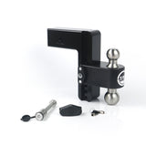 Weigh Safe LTB8-3-KA-CER-BLA Cerakoted 180 Hitch w/ SS Tow Balls 8