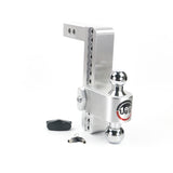 Weigh Safe CTB10-2 Adjustable 180 Hitch w/ Chrome Tow Balls - 10