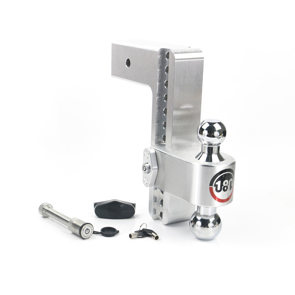 180-Turnover-Ball-10-Drop-Hitch-W-3-Shank--Chrome-Plated-2--2516-Ball-WW503-Keyed-Alike