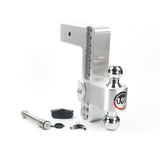 Weigh Safe CTB10-3-KA Adjustable 180 Hitch w/ Chrome Tow Balls - 10
