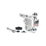 Weigh Safe CTB4-2-KA Adjustable 180 Hitch w/ Chrome Tow Balls - 4