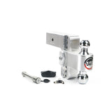 Weigh Safe CTB6-3-KA Adjustable 180 Hitch w/ Chrome Tow Balls - 6