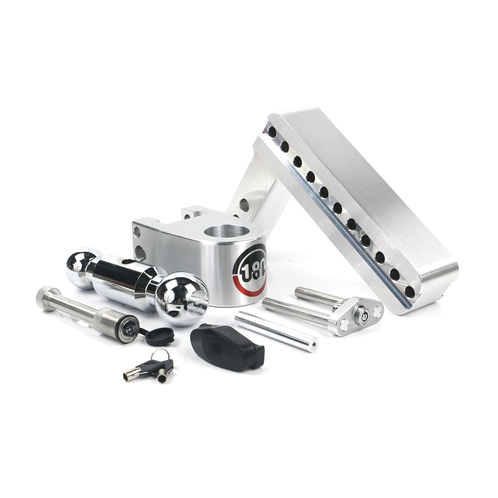 180-Turnover-Ball-8-Drop-Hitch-W-2-Shank--Chrome-Plated-2--2516-Ball-WW503-Keyed-Alike