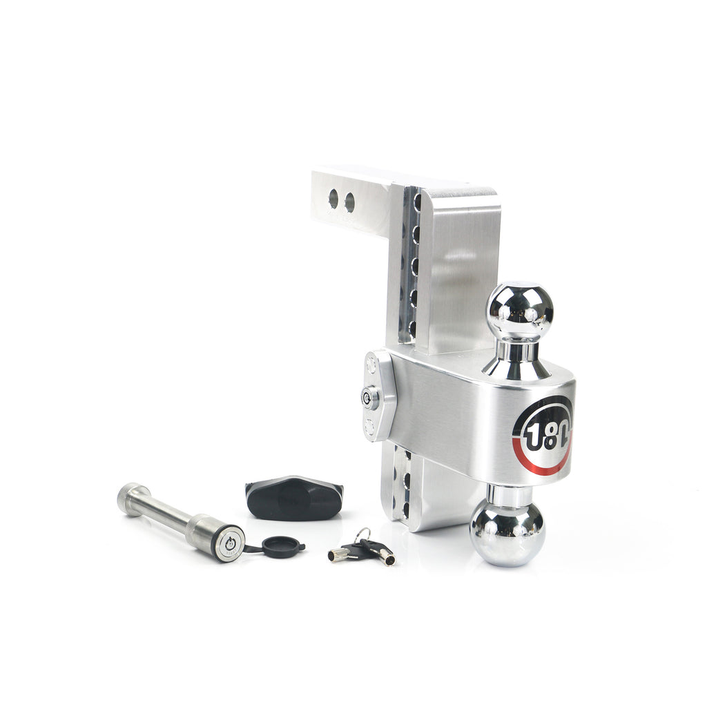 180-Turnover-Ball-8-Drop-Hitch-W-2-Shank--Chrome-Plated-2--2516-Ball-WW503-Keyed-Alike