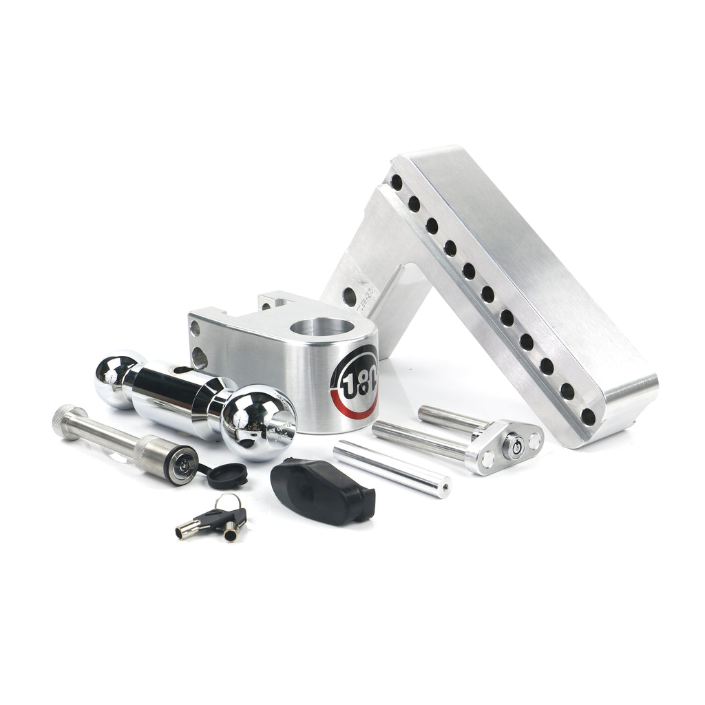 180-Turnover-Ball-8-Drop-Hitch-W-2.5-Shank--Chrome-Plated-2--2516-Ball-WW503-Keyed-Alike