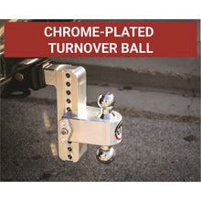 Load image into Gallery viewer, 180-Turnover-Ball-8-Drop-Hitch-W-2.5-Shank--Chrome-Plated-2--2516-Ball-WW503