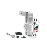Weigh Safe CTB8-2.5-KA Adjustable 180 Hitch w/ Chrome Tow Balls - 8