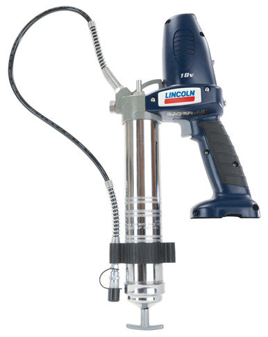 Lincoln Industrial 1800-NB PoweLuber 18 Volt Cordless Grease Gun, Ni-Cad, Max Operating Pressure 7500 PSI, No Battery Included