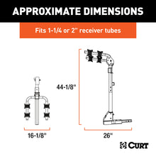 Load image into Gallery viewer, CURT 18021 Hitch-Mounted Bike Rack (2 Bikes, 1-1/4" or 2" Shank)