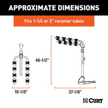Load image into Gallery viewer, CURT 18030 Extendable Hitch-Mounted Bike Rack (2 or 4 Bikes, 1-1/4" or 2" Shank)