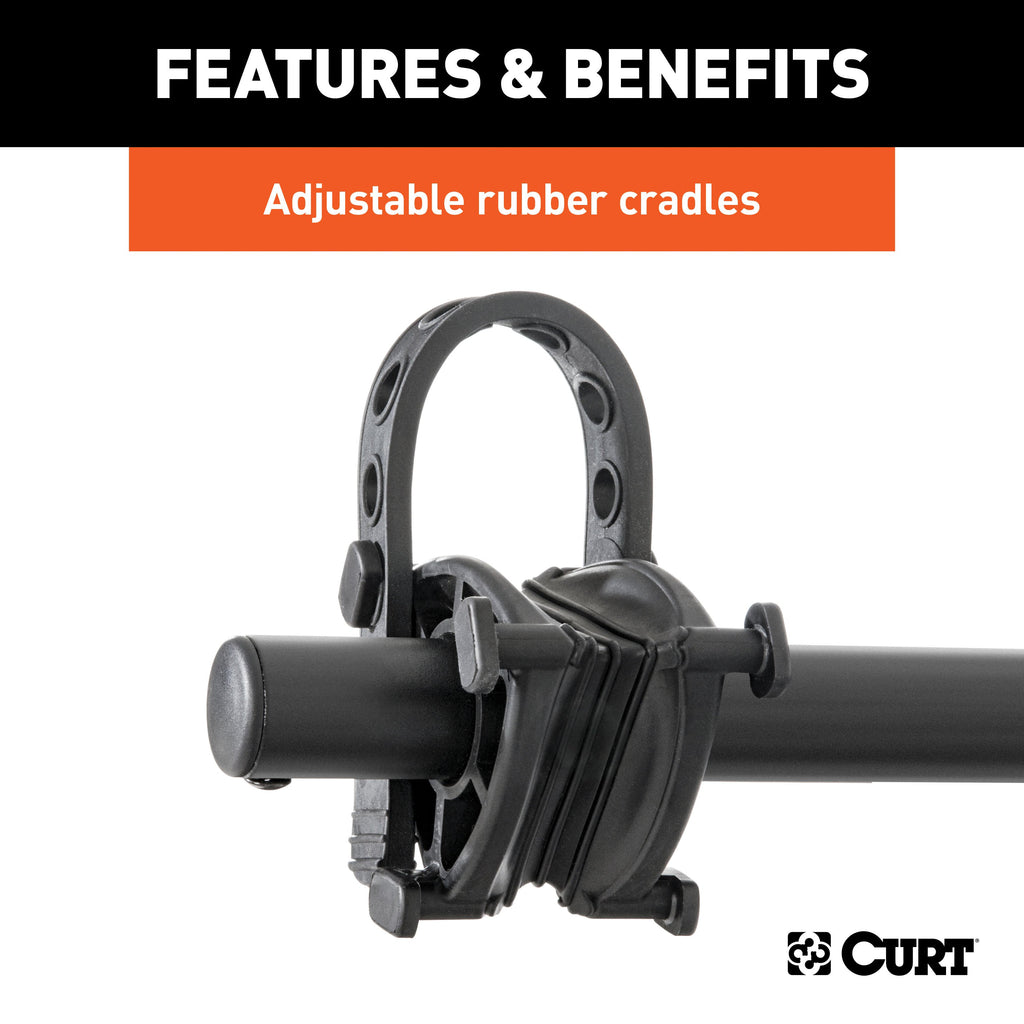 CURT 18064 Premium Hitch-Mounted Bike Rack (4 Bikes, 2" Shank)