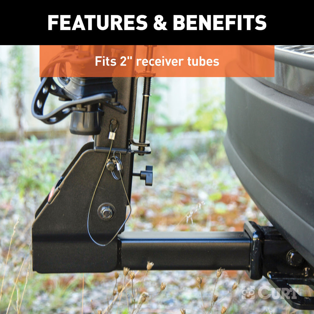 CURT 18064 Premium Hitch-Mounted Bike Rack (4 Bikes, 2" Shank)
